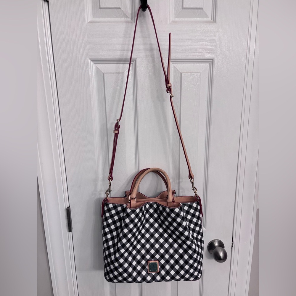 Dooney & Bourke Black and White Gingham II Brenna Checkered bag - Picture 3 of 13